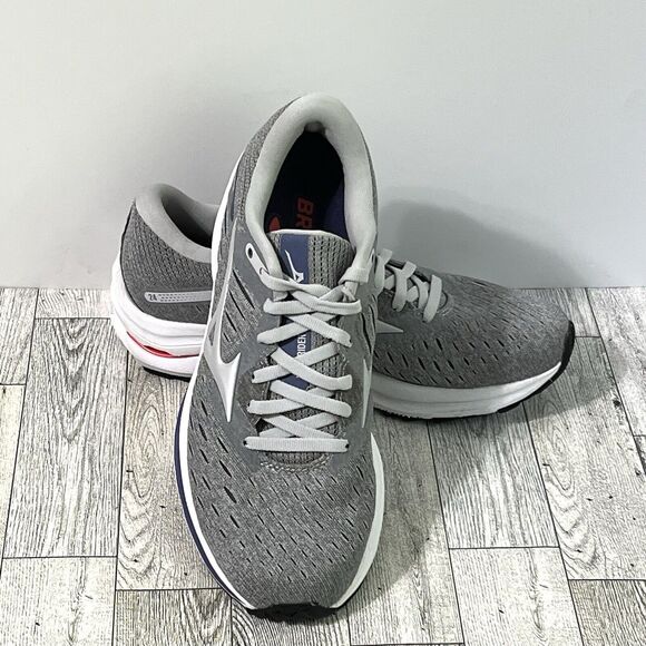 MIZUNO ENERZY Waive Rider 24 Running Sneakers Women's 7.5 Gray Lunar Rock Nimbus - Picture 1 of 14